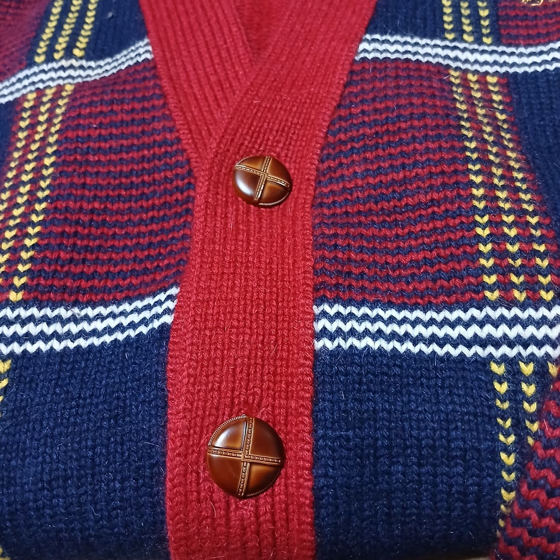 beanpole 빈폴 빈티지 올드스쿨 도톰 니트 가디건 상품이미지2