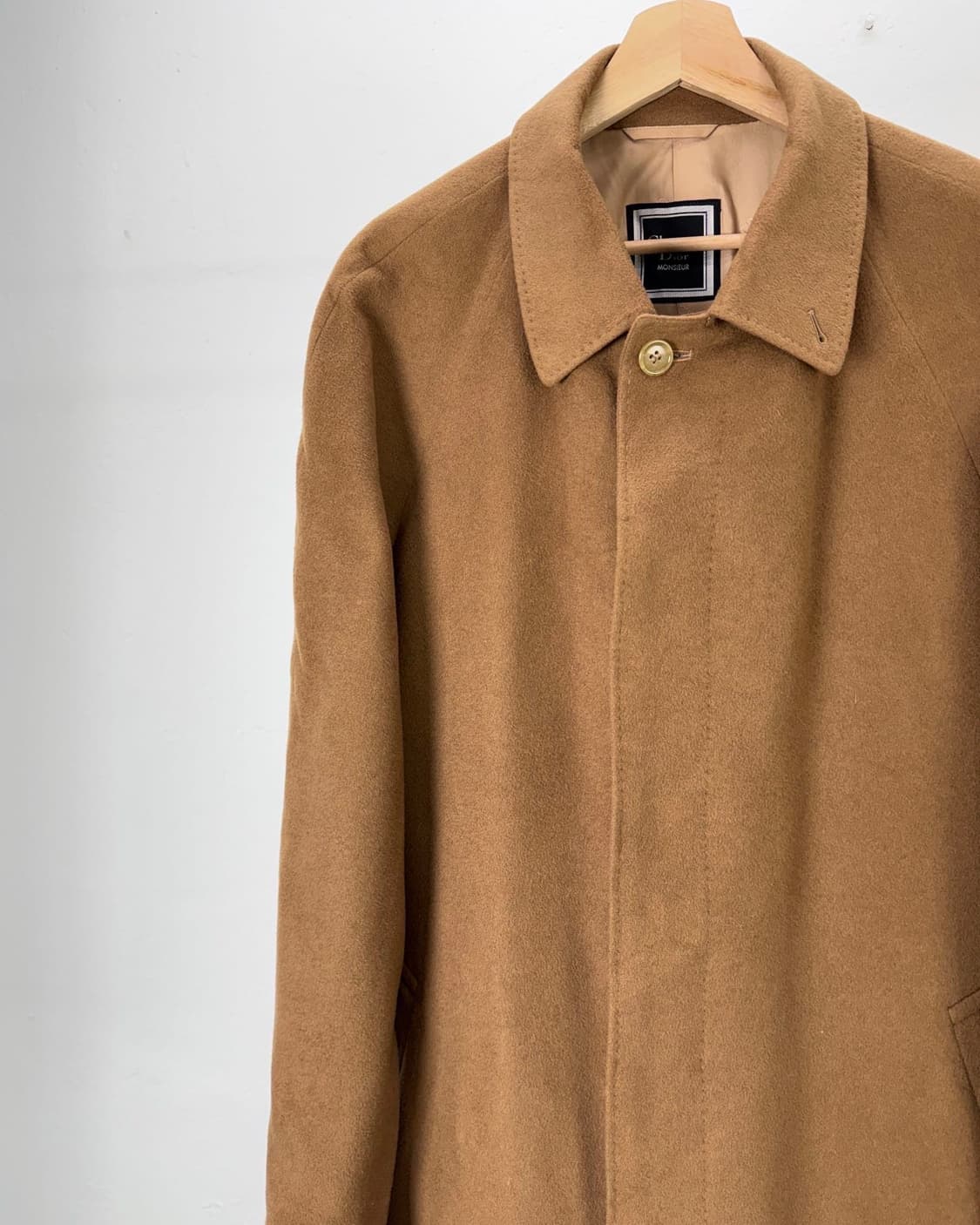크리스찬 디올 무슈 카멜 퓨어 울 발마칸 롱 코트 상품이미지2