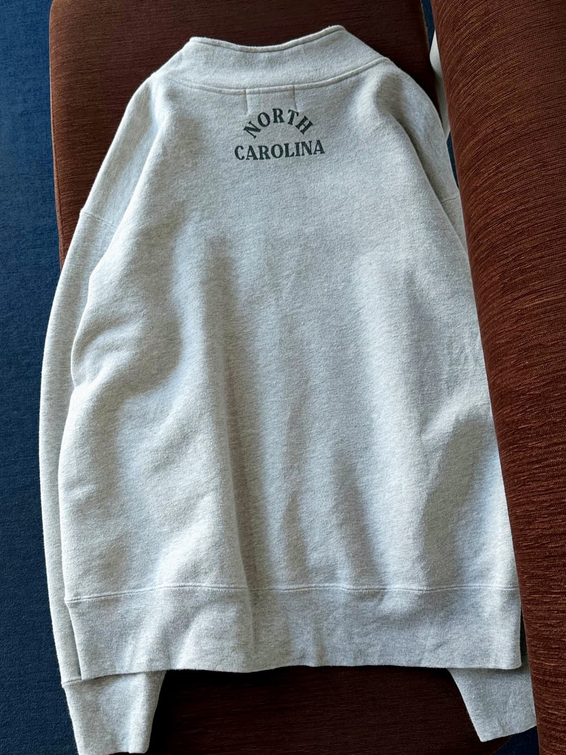 Stand neck zip sweat P/O 상품이미지4