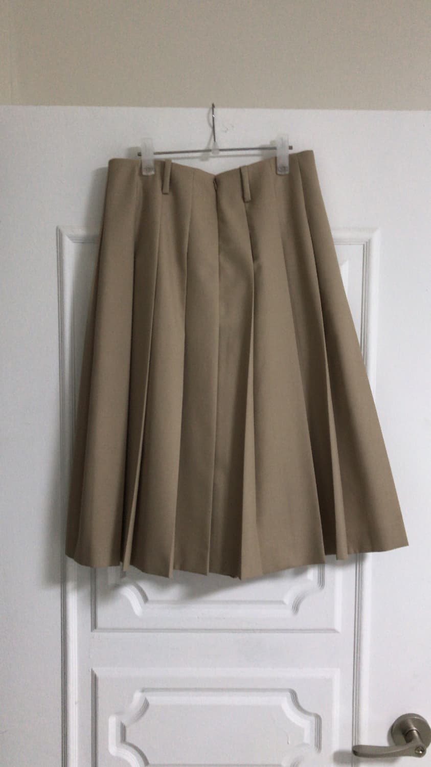 [MOONSUN]Low Rise Pleats Skirt / Beige 상품이미지2