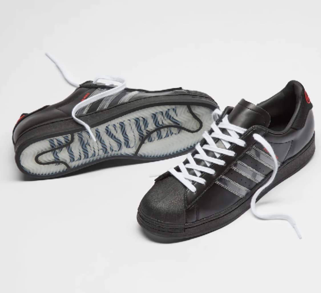 아디다스 슈퍼스타 블랙 pleasure 콜라보 상품이미지5