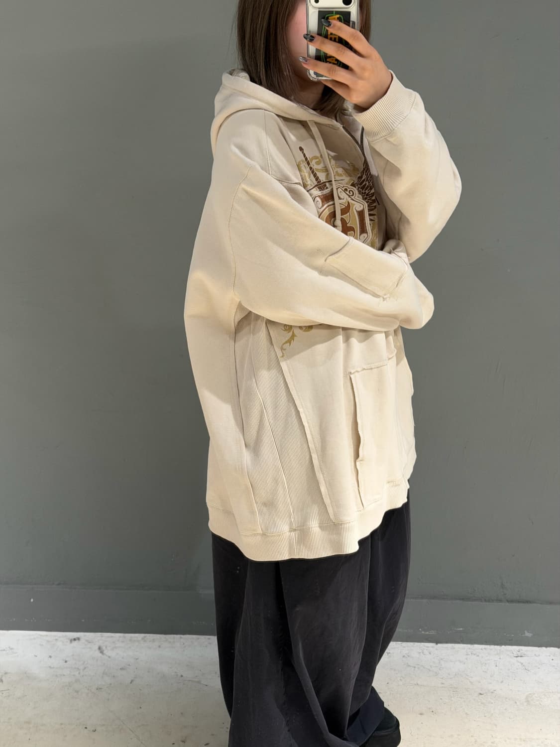 Dickies printing oversized hood zip-up 상품이미지3
