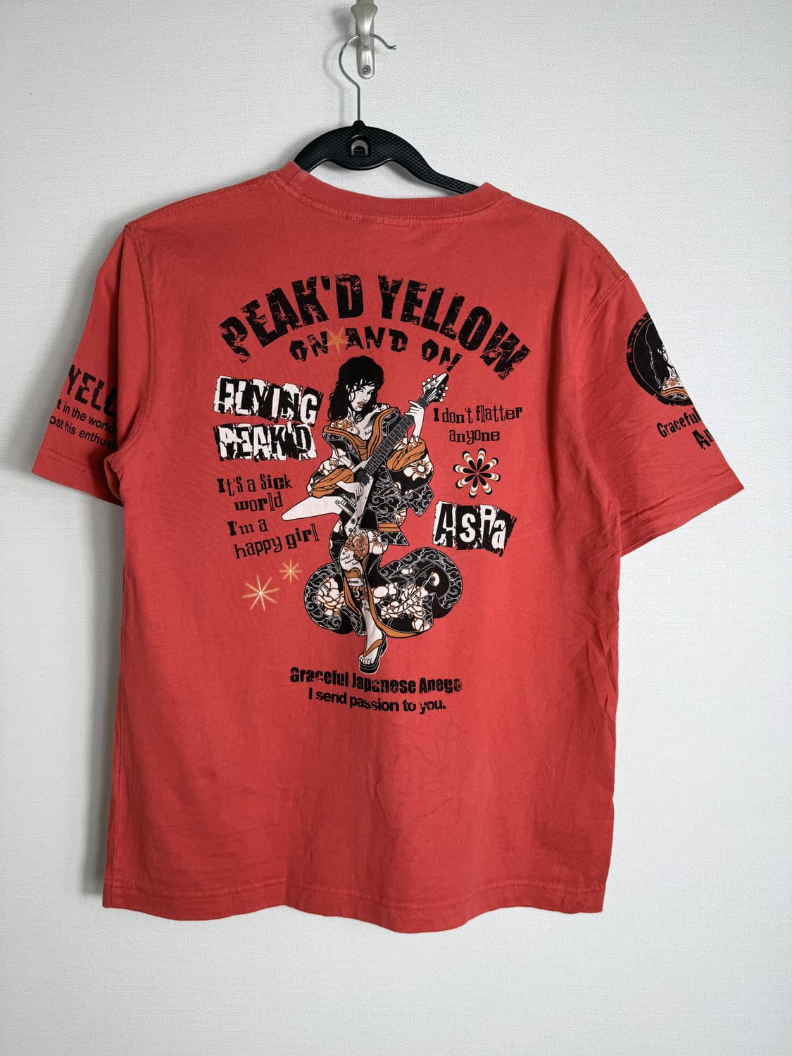 Peak’d yellow 락 티셔츠 상품이미지2