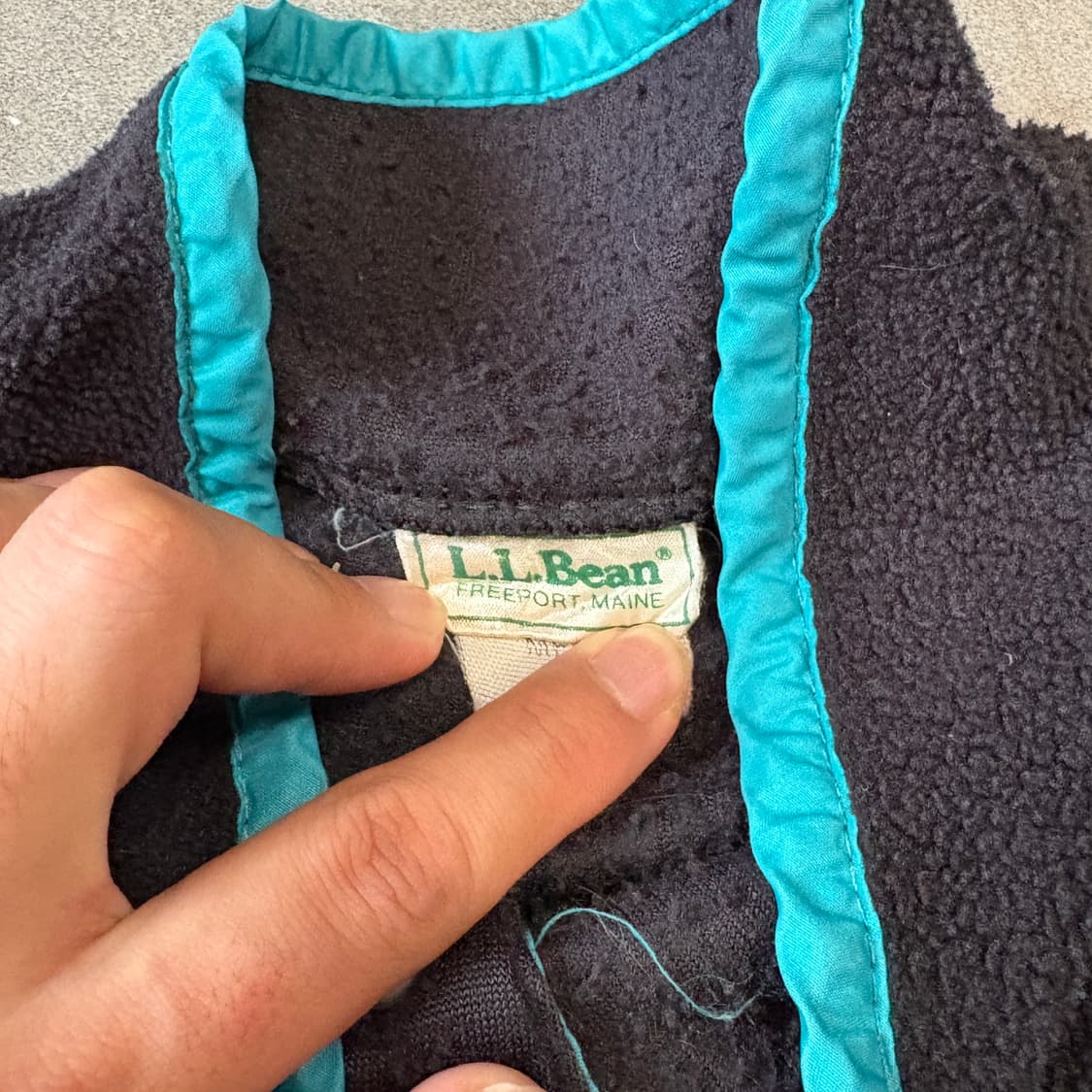 90s L.L.bean 90년대 미국 생산 엘엘빈 블랙 플리스 신칠라  상품이미지6