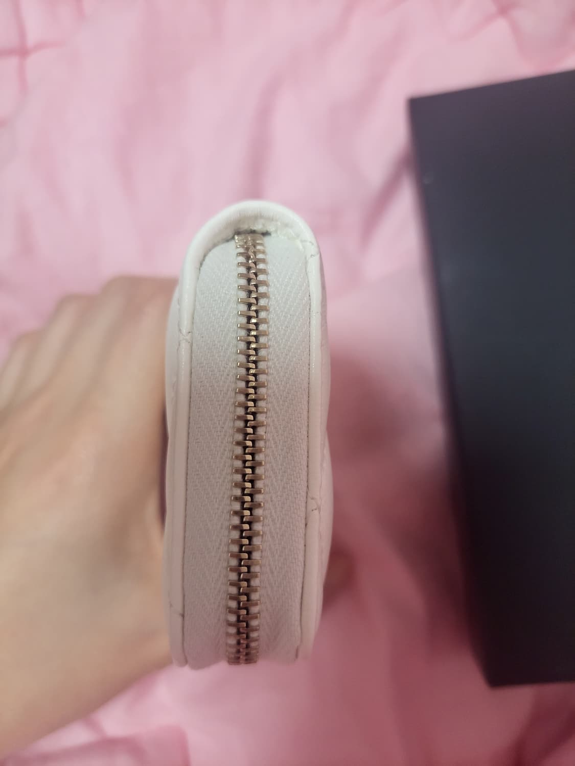 정품)급처미사용새상품!샤넬 하트 지갑 지퍼돌이 카드지갑 상품이미지9