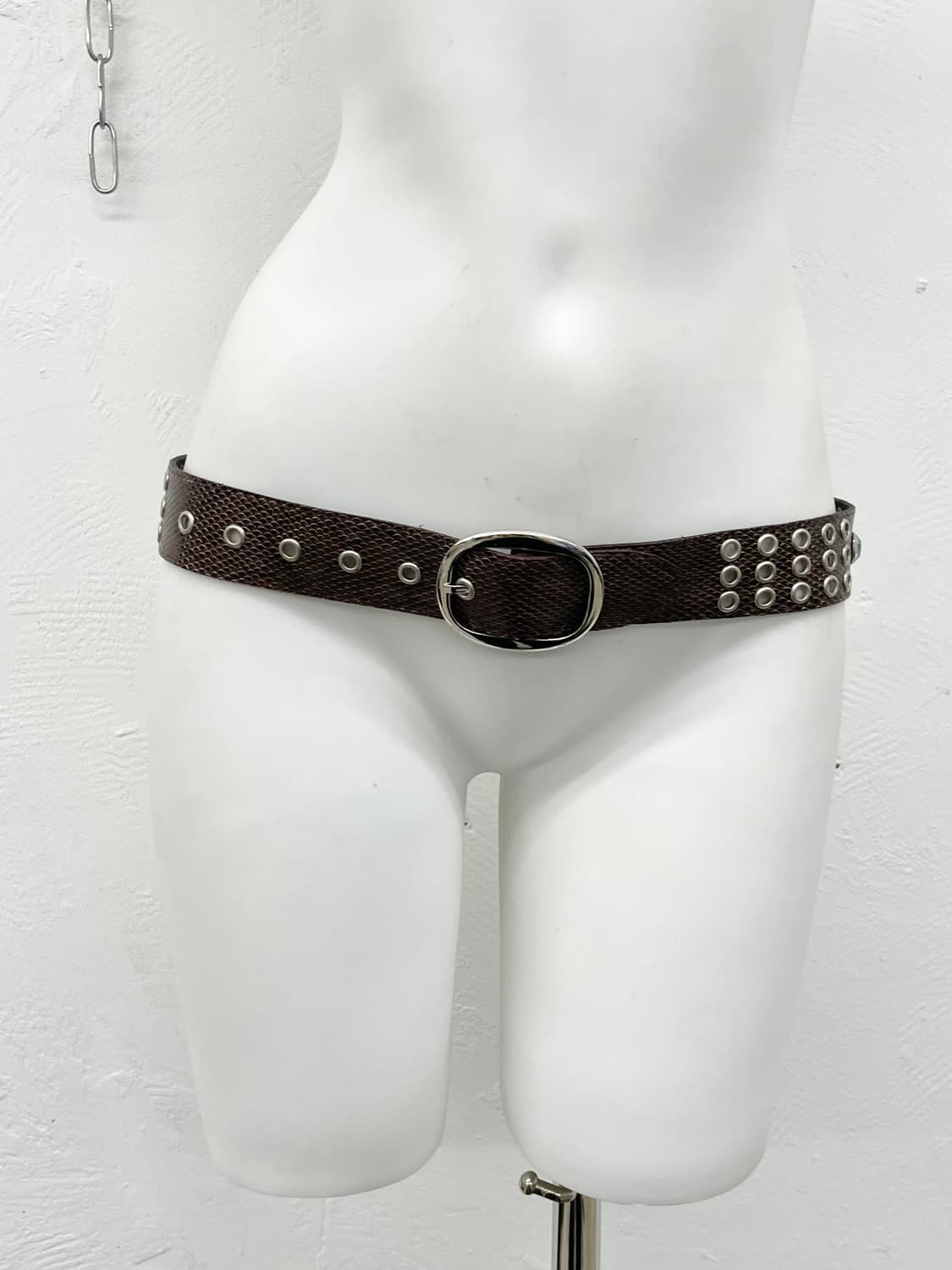 파에톤 큐빅 펀칭 버클 벨트 상품이미지2