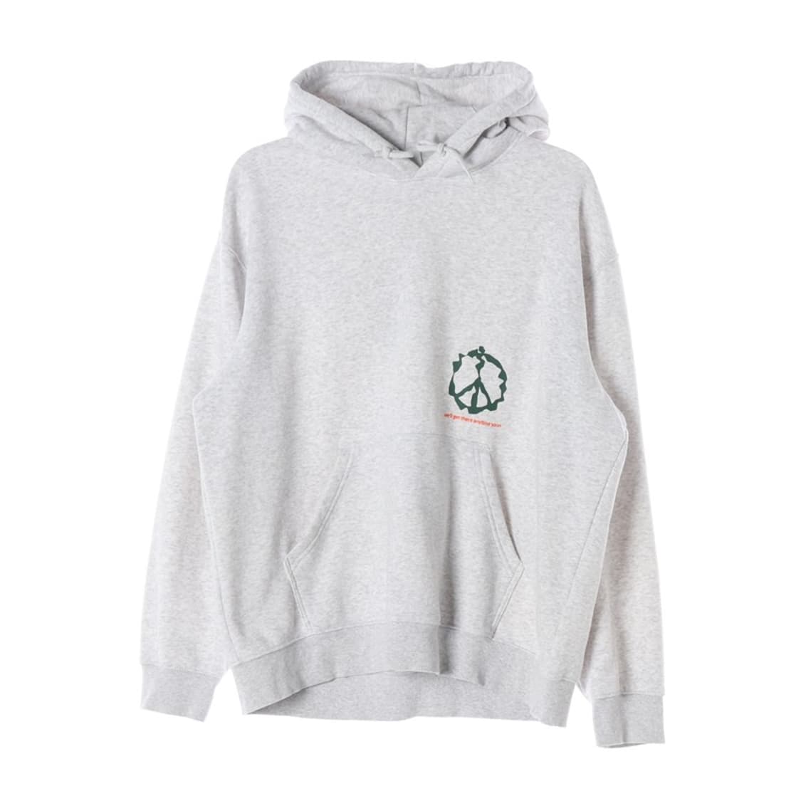 에이치앤엠 릴렉스핏 그린 그래픽 피스 심볼 후드티 L 상품이미지1