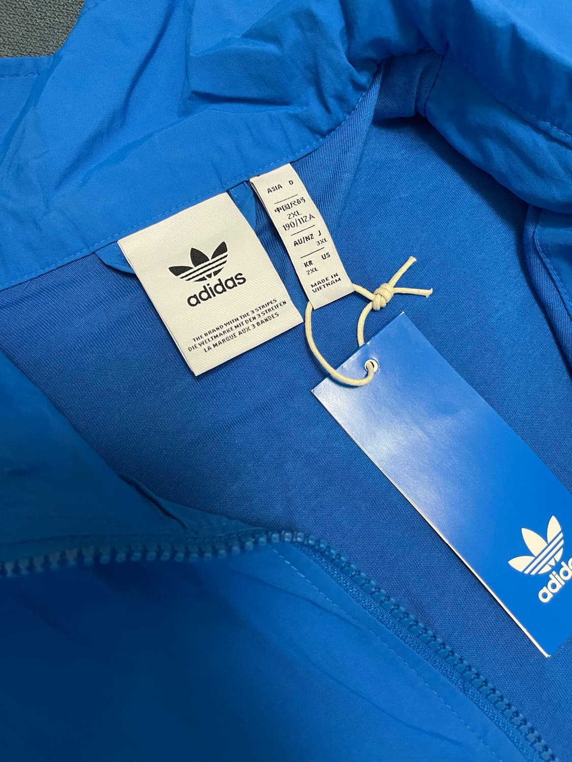 (새상품)아디다스 파이어버드 바람막이 블루 상품이미지4