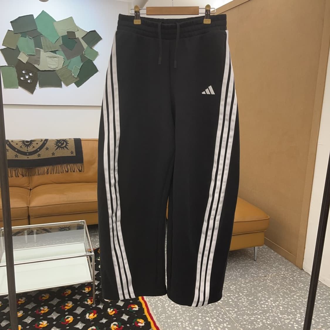 아디다스 희귀 빈티지 사선 삼선 와이드 스웻 트랙팬츠 M C08153 상품이미지3