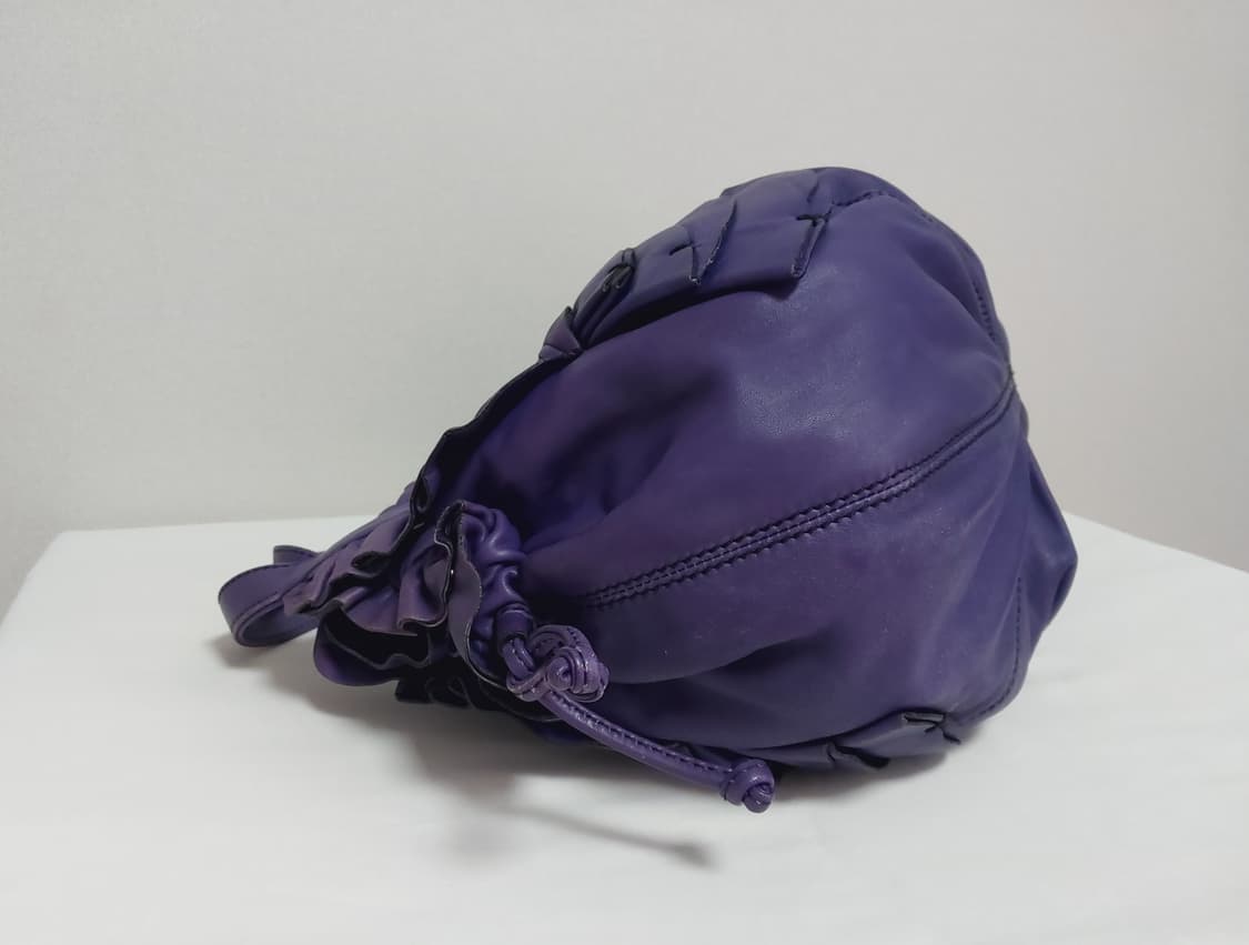 발렌티노 퍼플 레더 러플 이딜 호보백  (정품) 상품이미지7