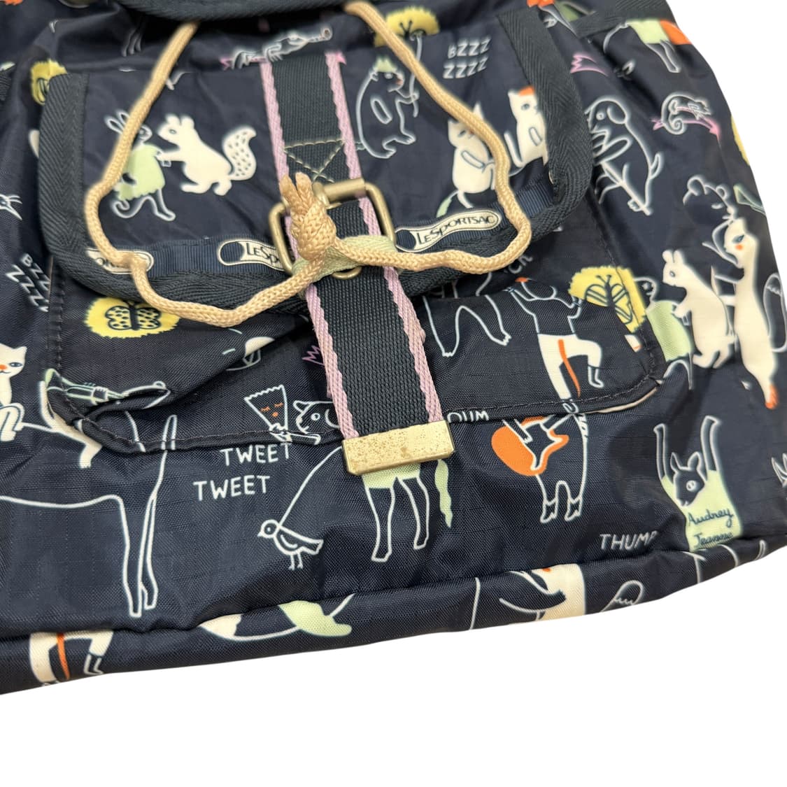 레스포삭 Y2K 동물패턴 포켓 복조리 백팩 크로스백 세트 상품이미지8