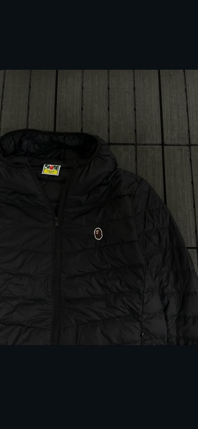 베이프 블랙 경량패딩 상품이미지3