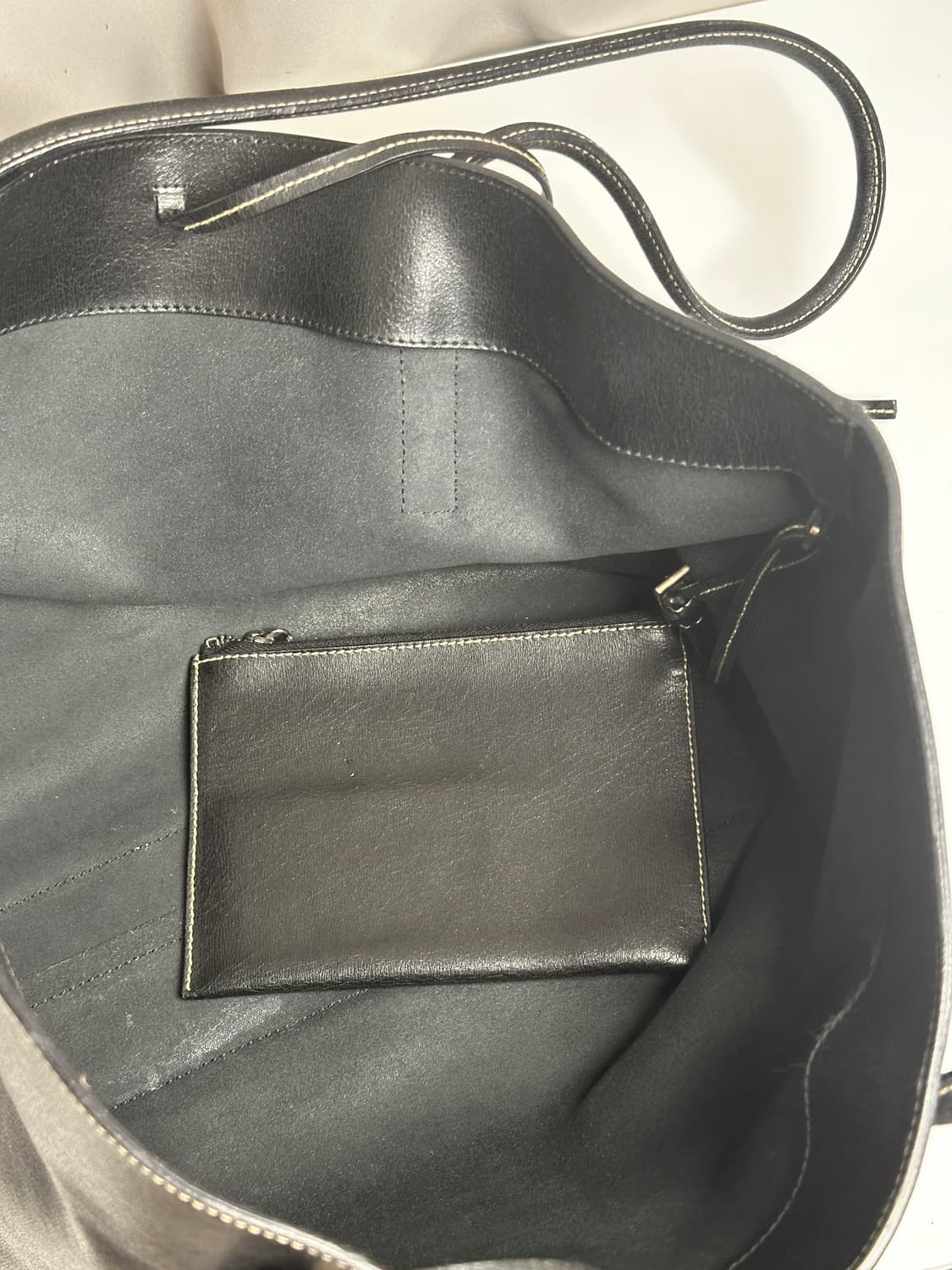 프라다 블랙 레더 토트백 상품이미지7