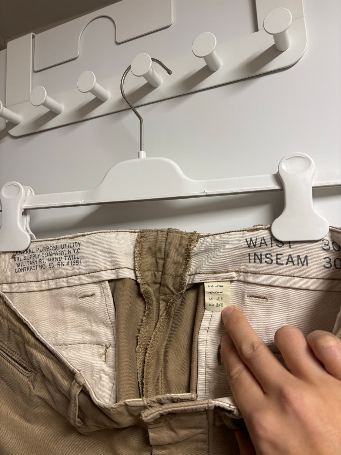 [30X30] RRL 오피서 치노 밀리터리카키o 상품이미지4