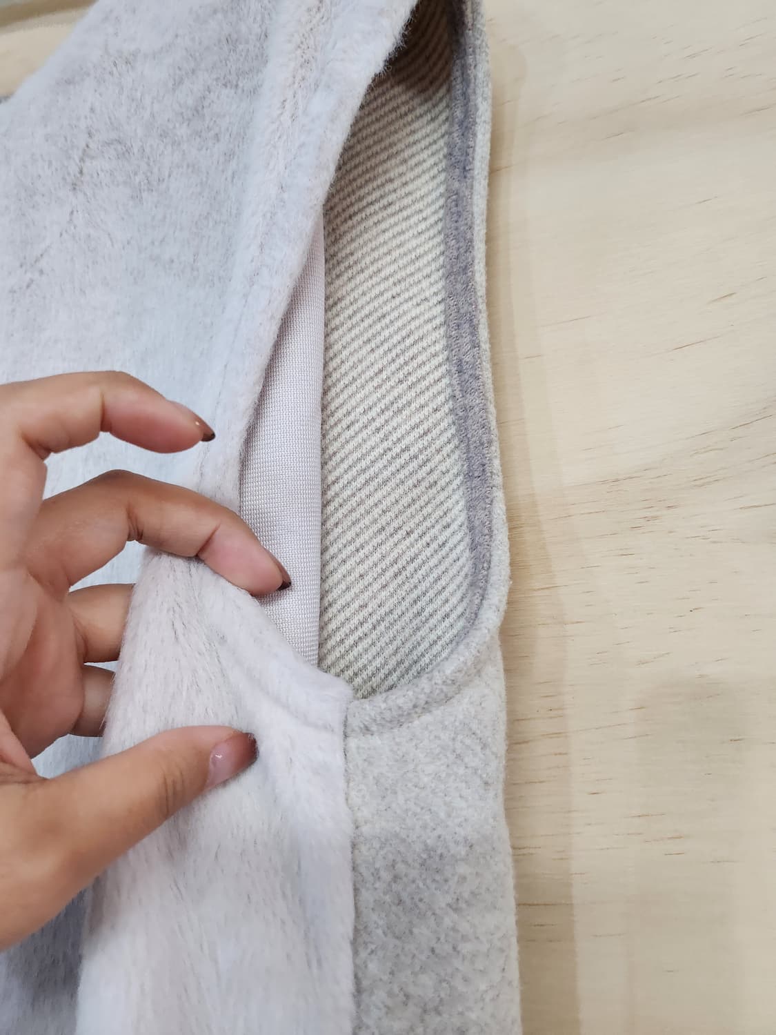 439) 인조퍼 조끼 상품이미지4