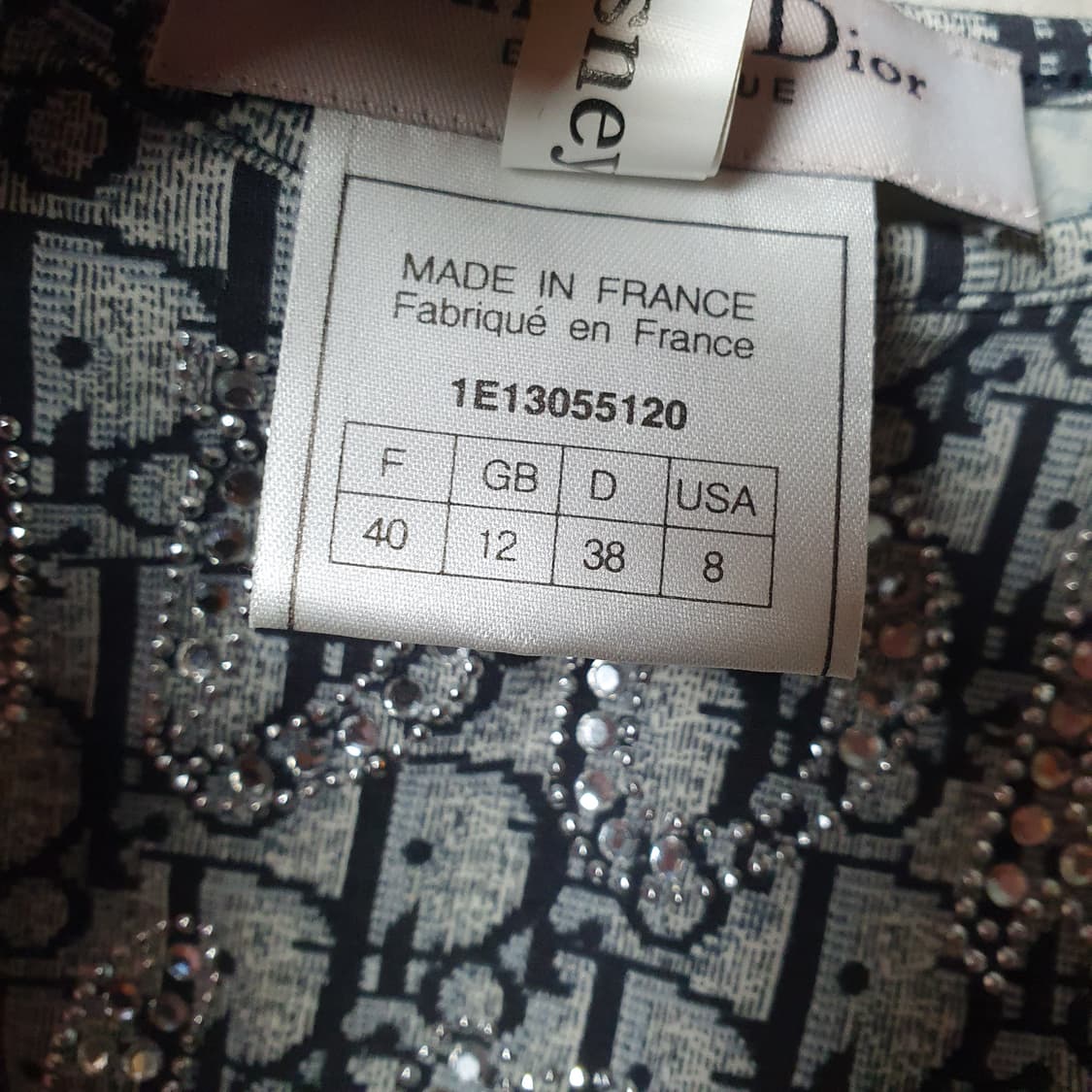 레어❤️ Y2K 디올 오블리크 쟈도르 큐빅 슬리브리스 상품이미지6