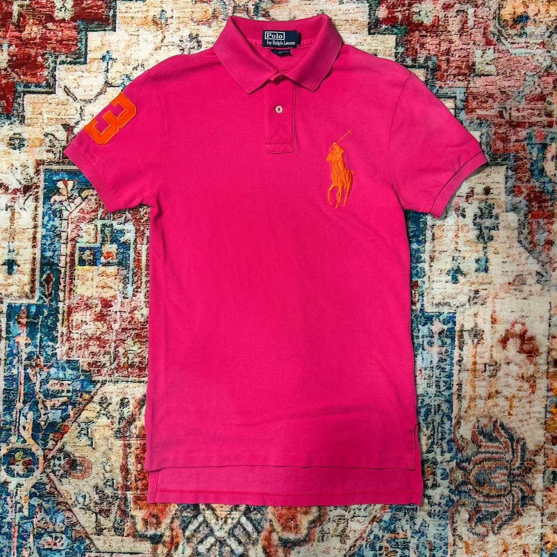[S] 폴로 랄프로랜 핑크 빅포니 반팔 티셔츠 상품이미지1