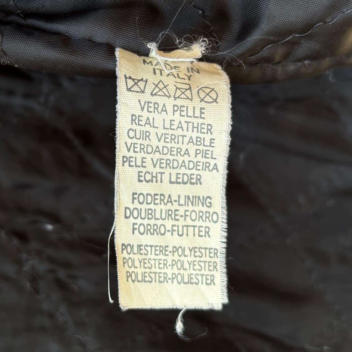 90's Sasch 3D 포켓 레더 자켓 상품이미지10