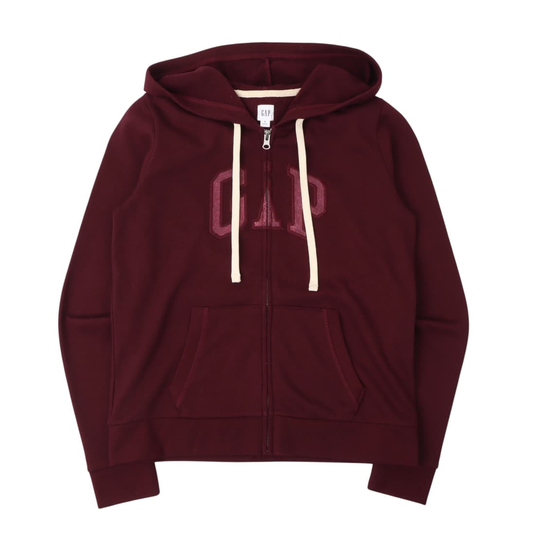갭 버건디 로고 후드집업 상품이미지1
