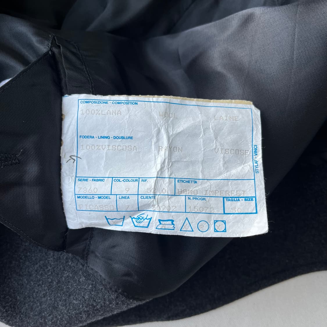 00s Uomo Imperfetto 울 미니멀 자켓 상품이미지7
