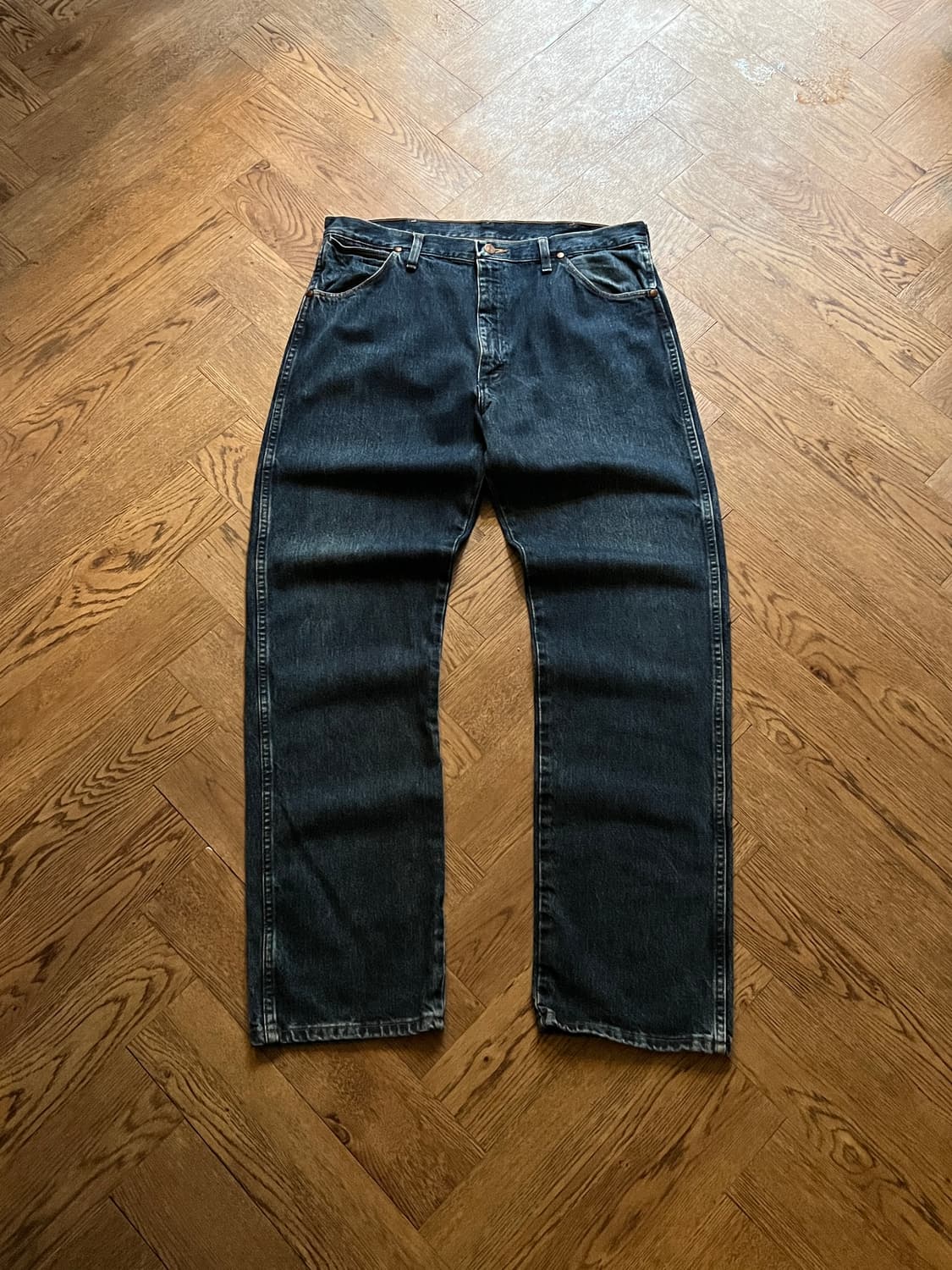 [36]랭글러 USA 스트레이트핏 빈티지 워싱 데님 팬츠 상품이미지1