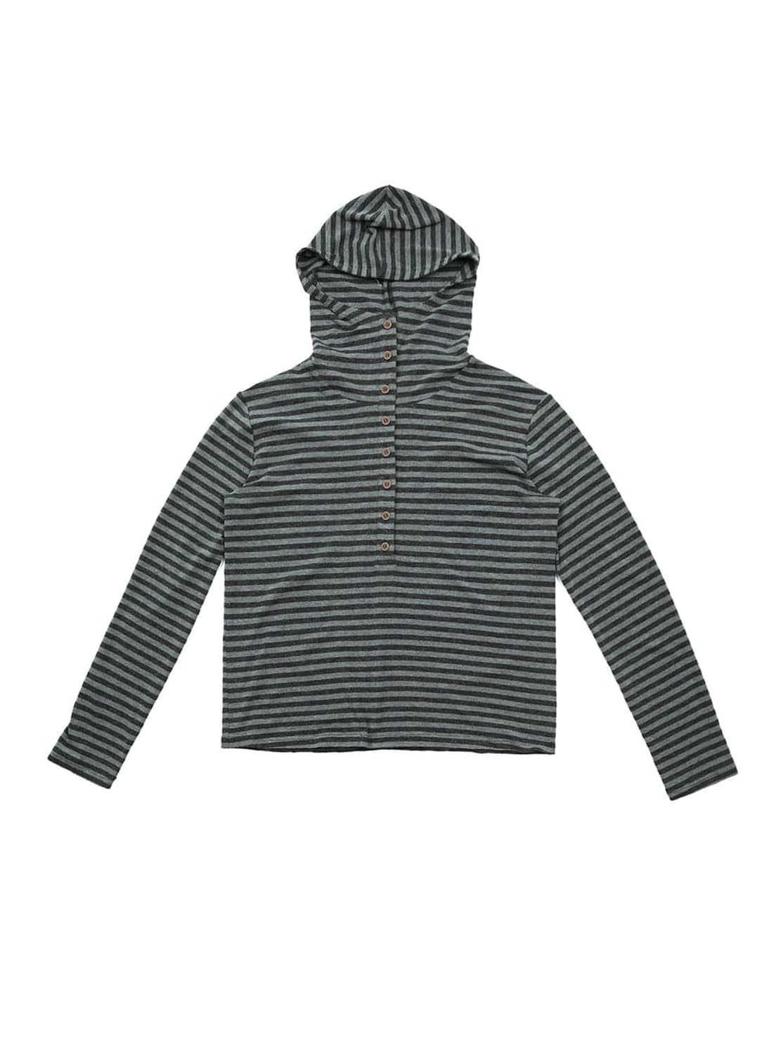 Stripe Hooded Long Sleeve T 상품이미지1