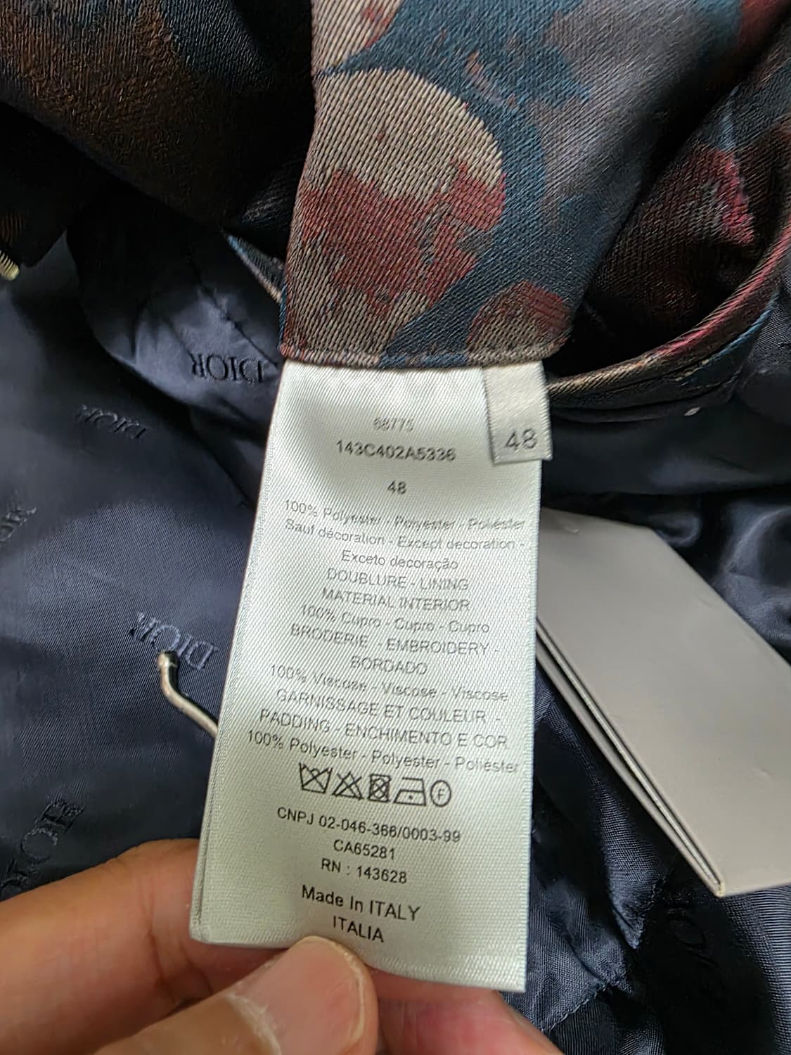 디올 피터도그 테크니칼 쟈카드 블루종 정품 상품이미지5