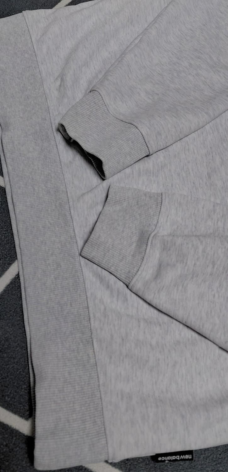 [XL/105] 뉴발란스 하프 집업 맨투맨 (라이트 그레이) 상품이미지3