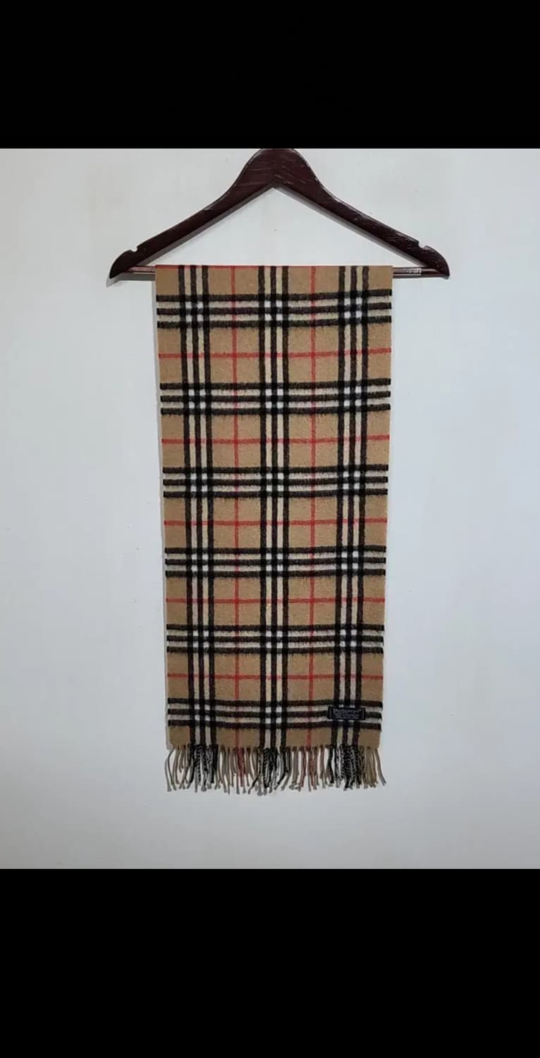(정품) 버버리 캐시미어 목도리 노바체크 머플러 영국판  상품이미지1