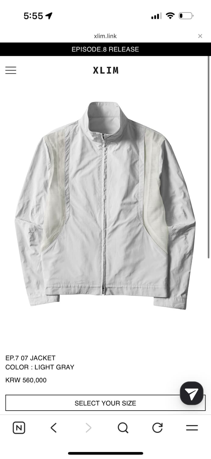 EP.7 07 JACKET COLOR : LIGHT GRAY 상품이미지1