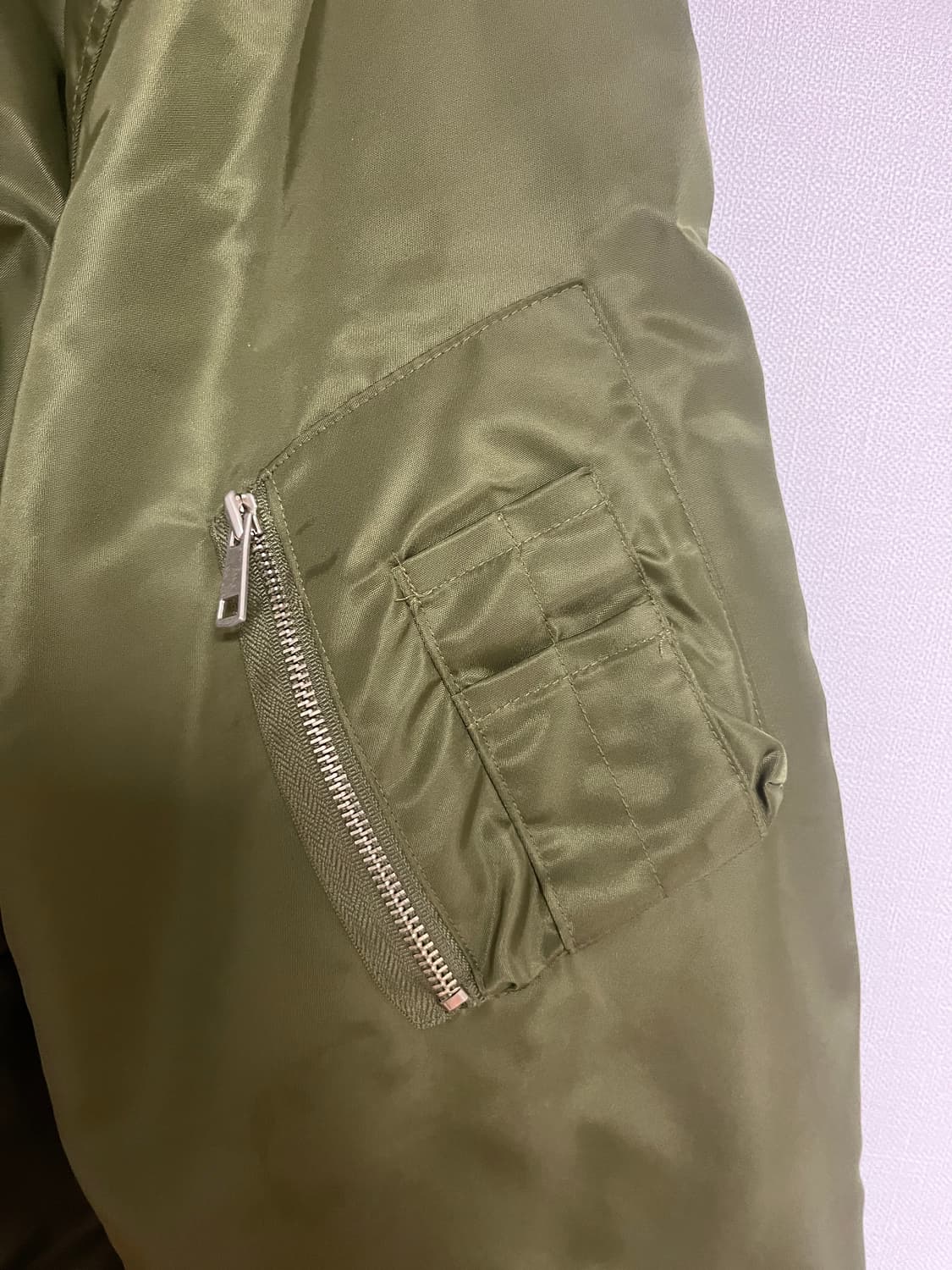 제멋 리치 오버 MA-1 자켓 카키 YHJK2269 상품이미지4