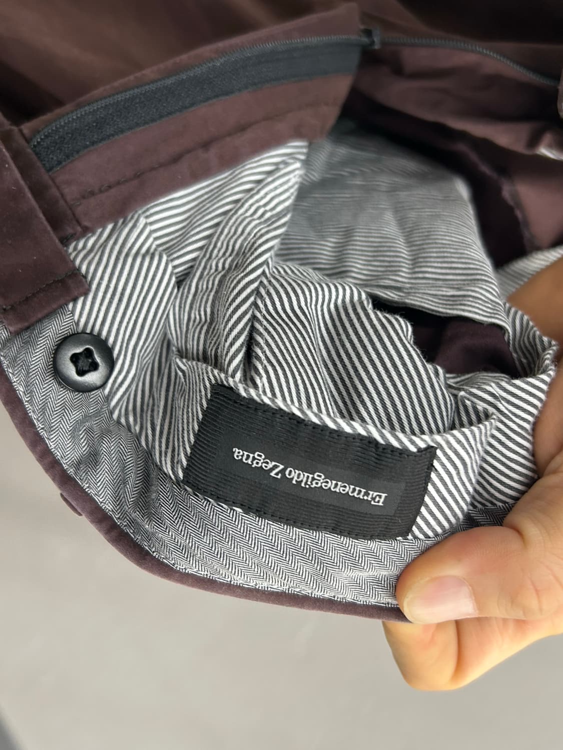 Ermenegildo Zegna 제냐 브릭스톤 갈색 면바지 상품이미지6