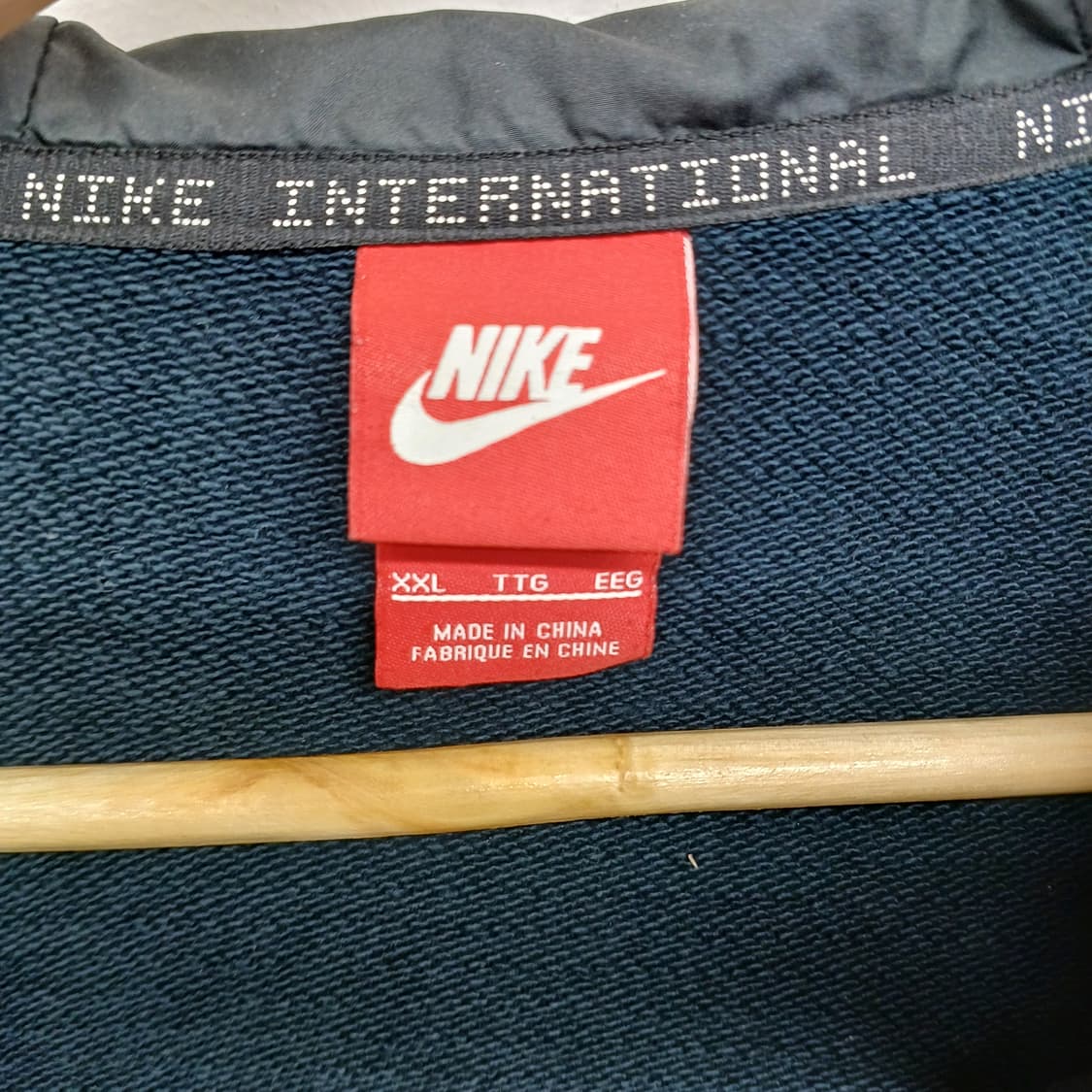 나이키 네이비 스트라이프 후드 집업 XXL 상품이미지4