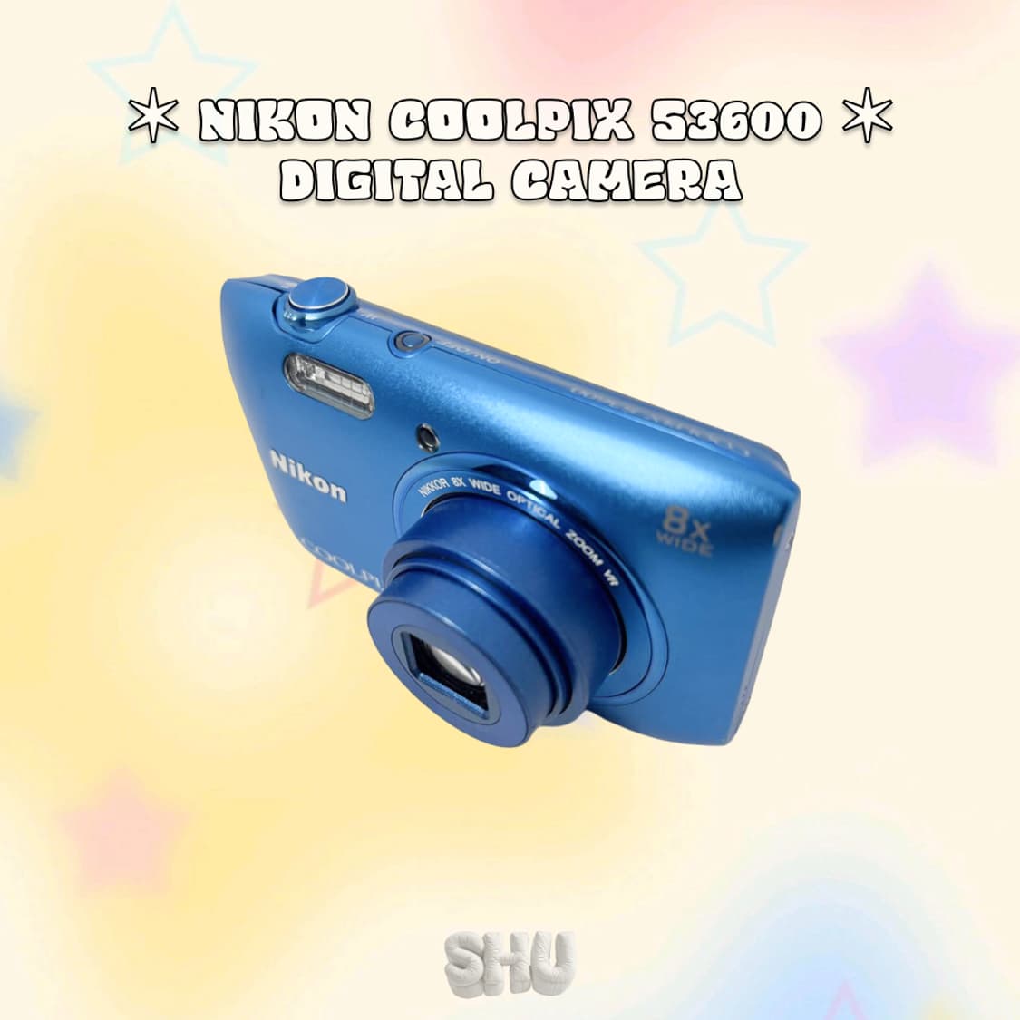 니콘 쿨픽스 S3600 빈티지 디카 블루 상품이미지4