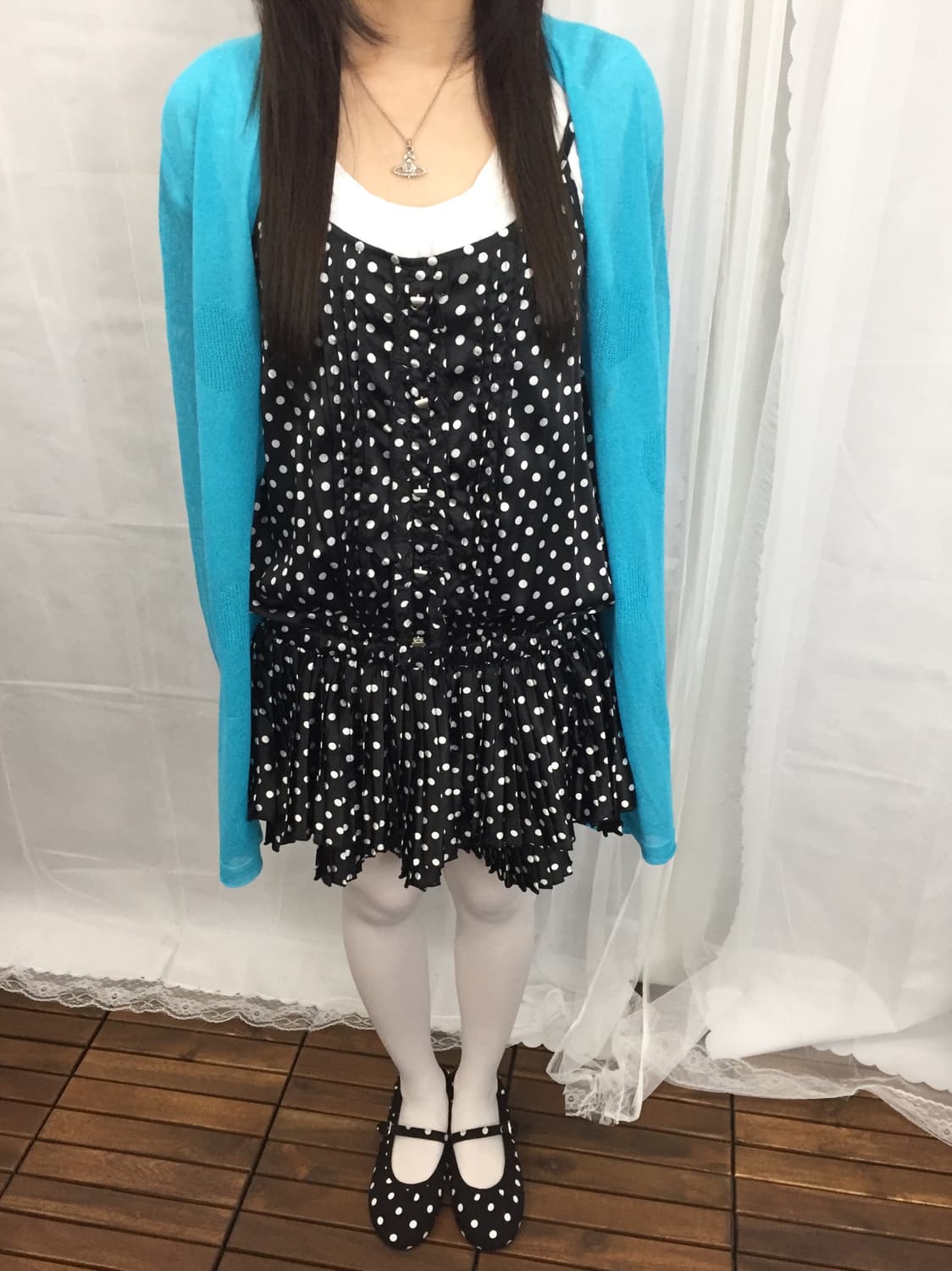 Jpn Baby Burn Black Polka Dot Mini Dress 상품이미지4