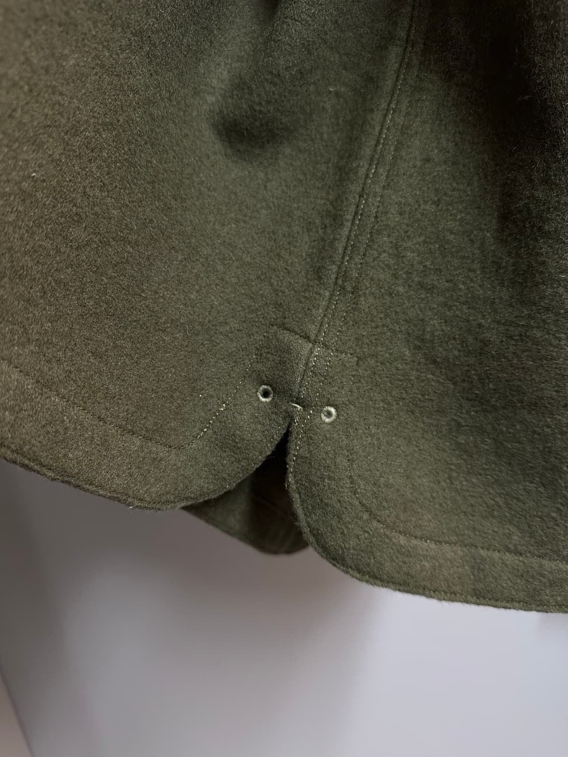 마일럿 maillot 멜튼 울 u넥 베스트 상품이미지5