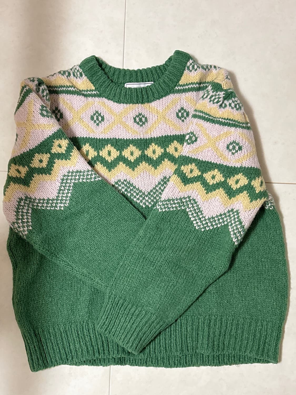 빈티지 초록 니트 상품이미지4