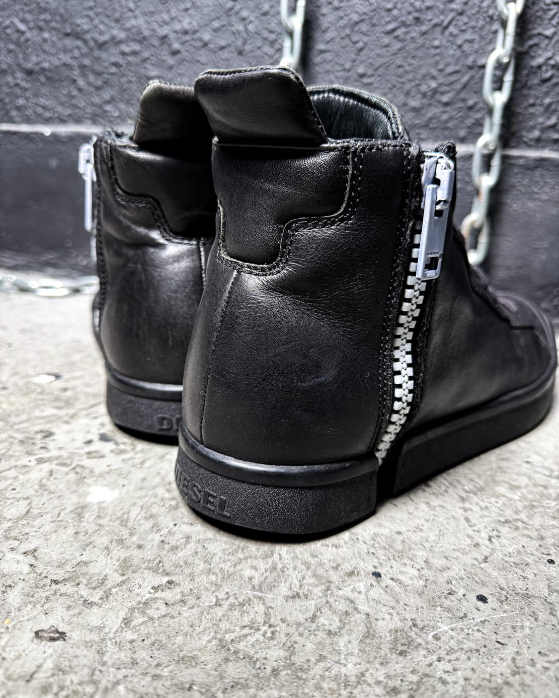 DIESEL – Zipper Leather High-top  상품이미지8