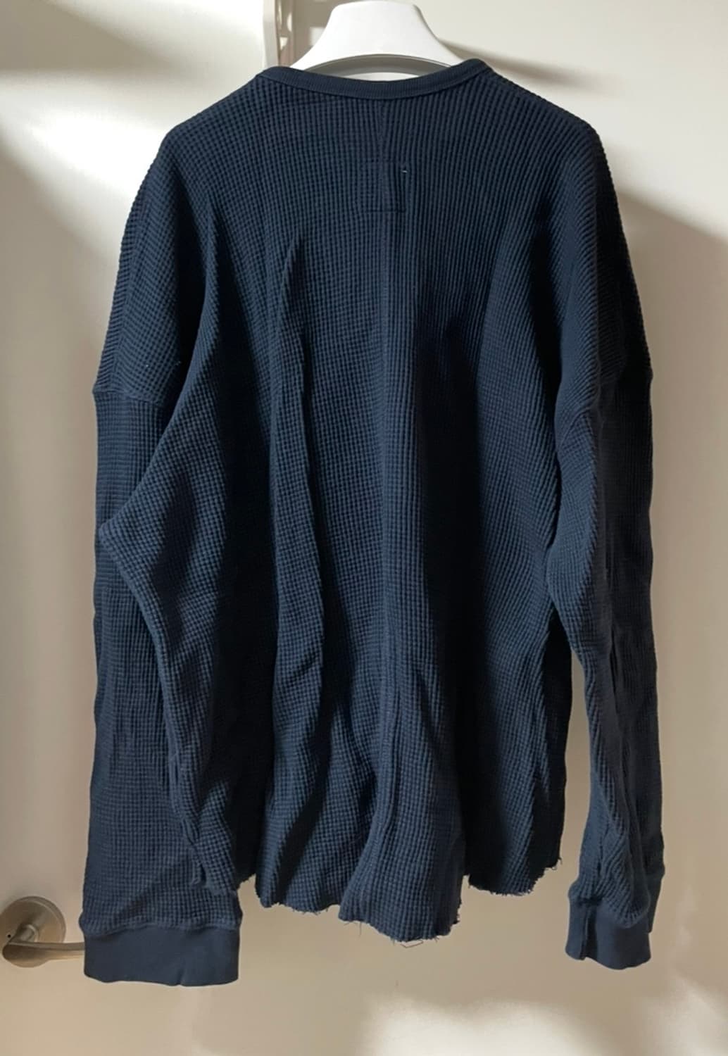 홈리스 헤비 와플 롱슬리브 네이비 상품이미지2