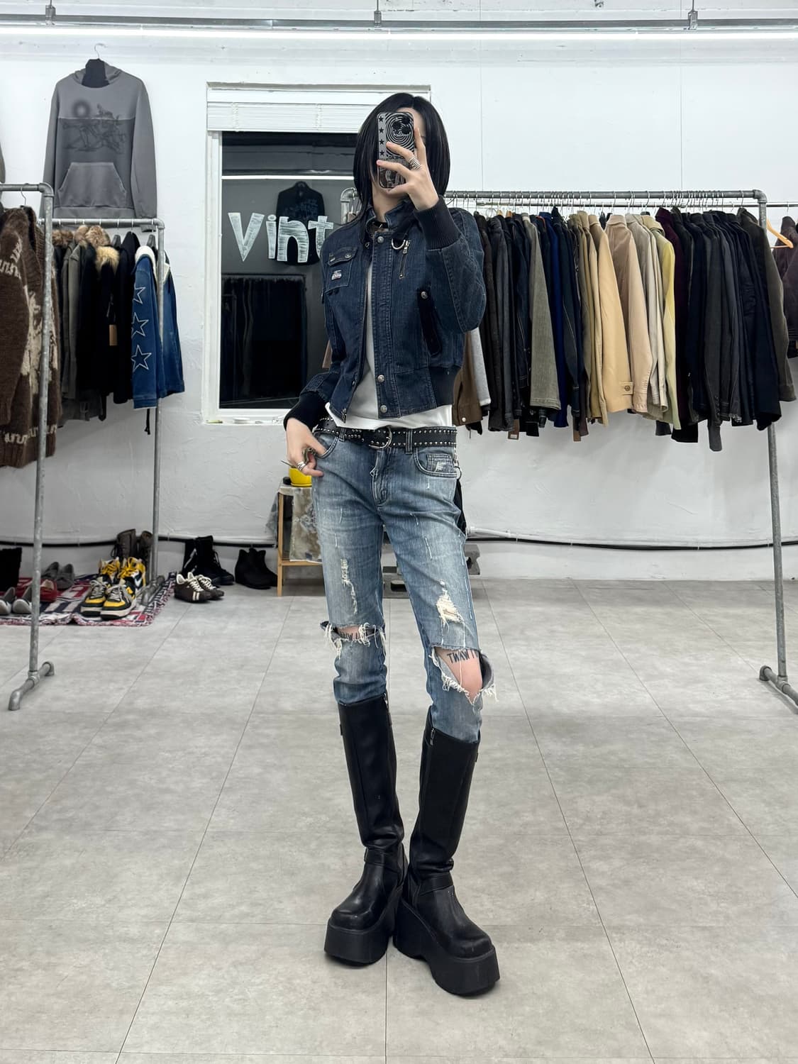 Fr jeans 데님 블루종 자켓 상품이미지8