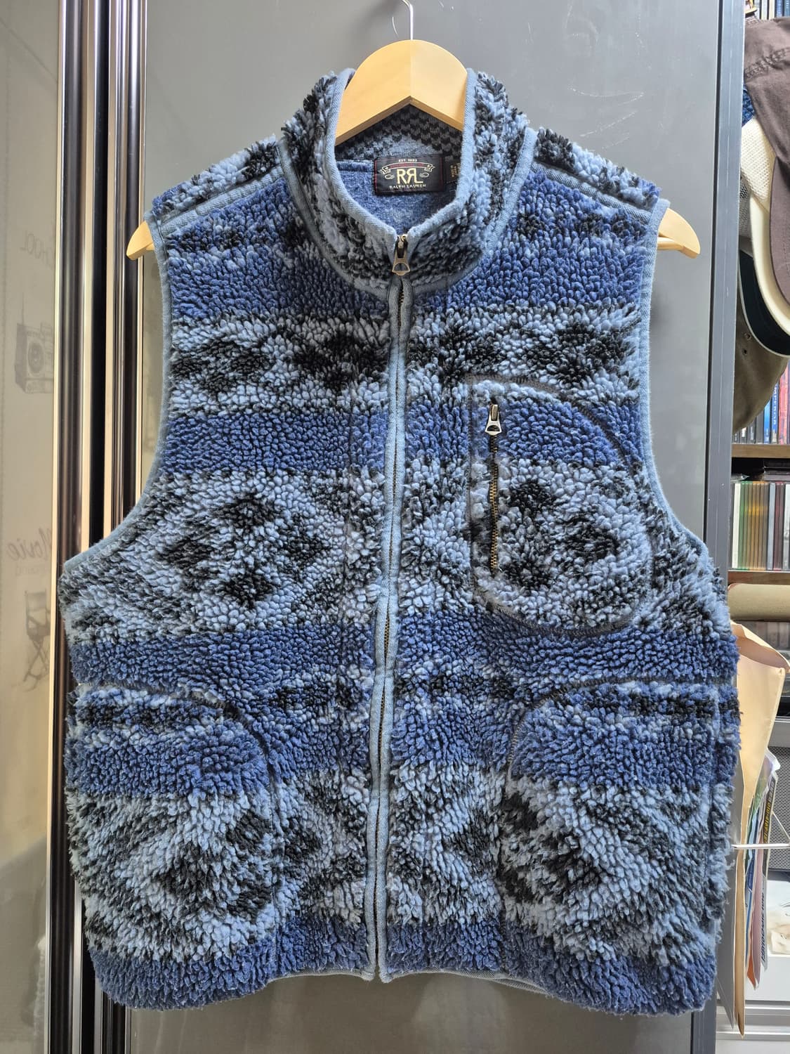 RRL 더블알엘 인디고 플리스 베스트 상품이미지1