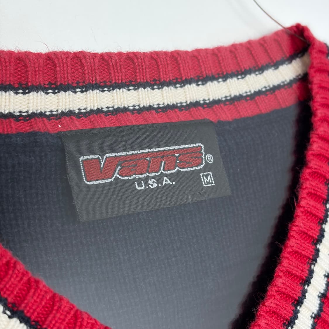90s 반스 브이넥 니트 티셔츠 상품이미지2