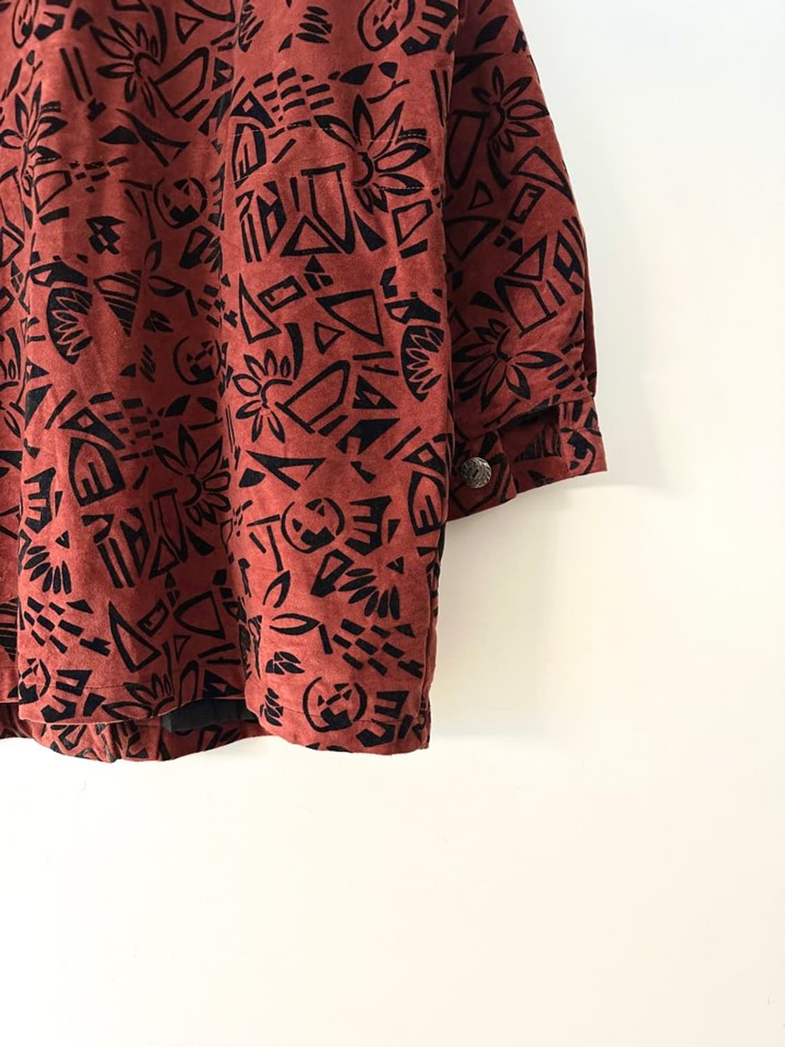 Geomatic pattern muston jacket / orange 상품이미지3