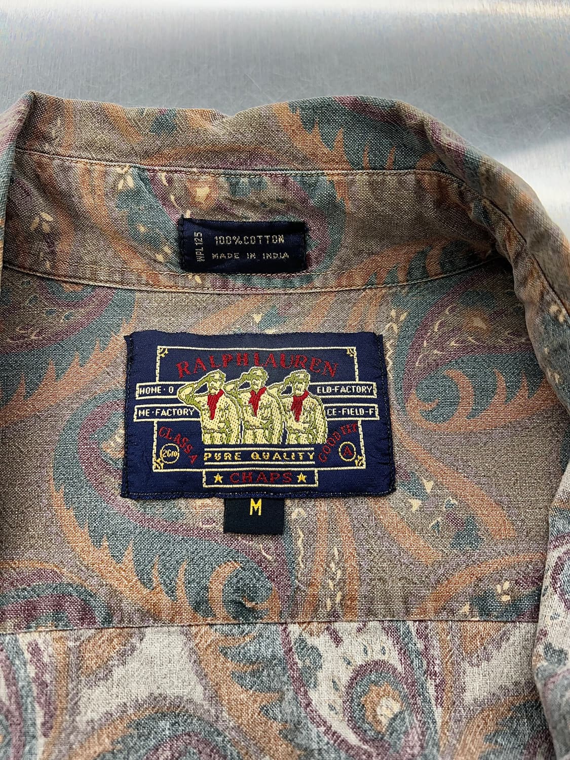 랄프로렌 챕스 오리엔탈 페이즐리 코튼 셔츠 상품이미지7