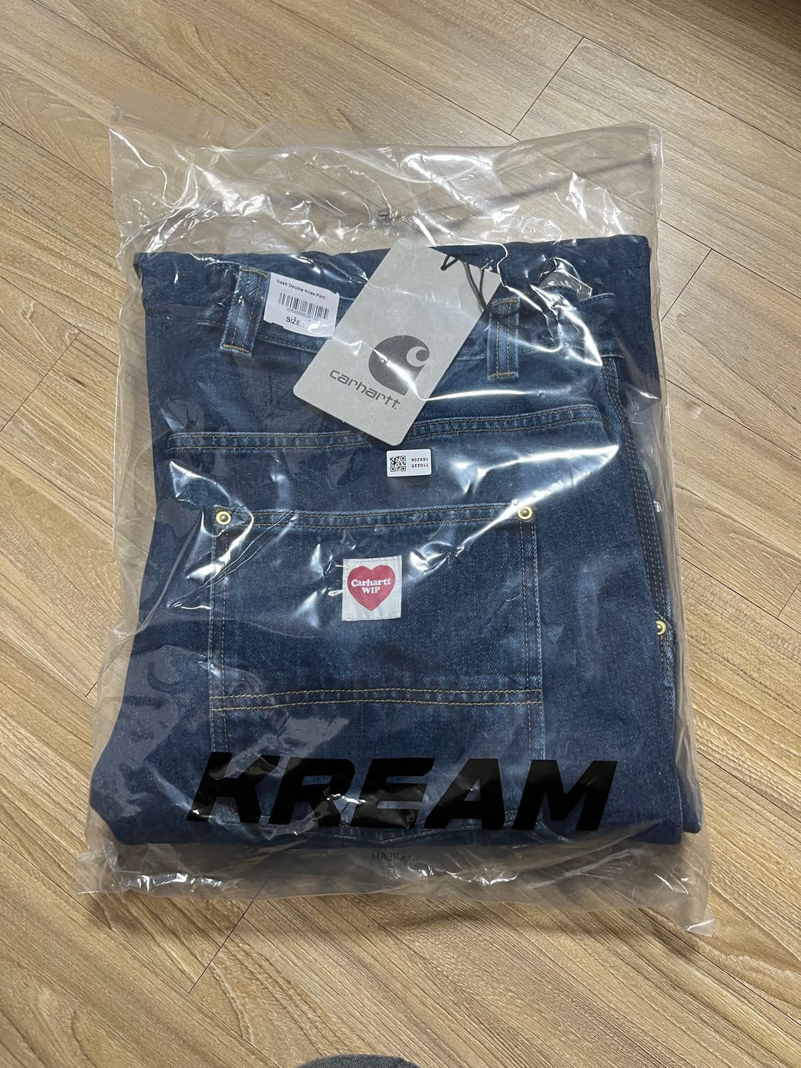 XL 칼하트 WIP 더블니팬츠 블루 상품이미지3