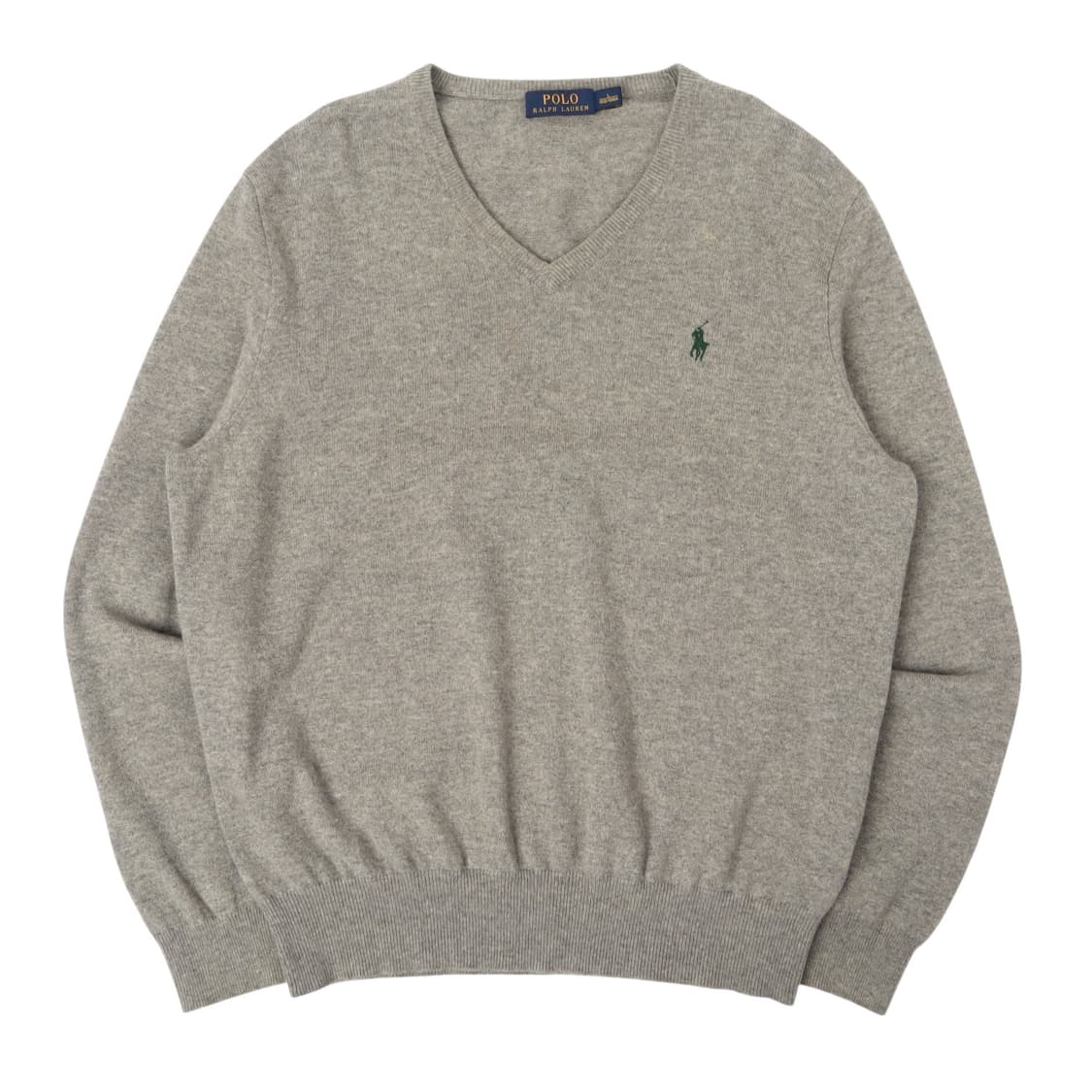 폴로 랄프로렌 그레이 메리노울 브이넥 니트 상품이미지1