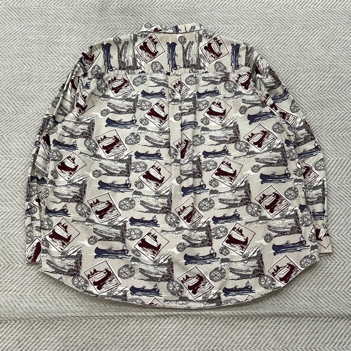 빈티지 패턴셔츠 r3496 상품이미지2