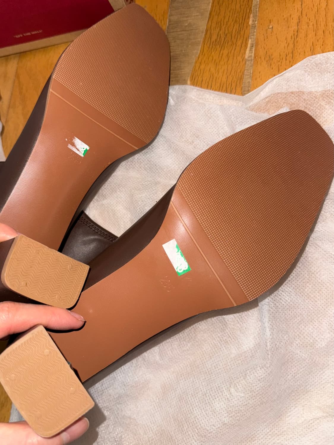 브라운 컬러 앵클부츠 235 상품이미지3