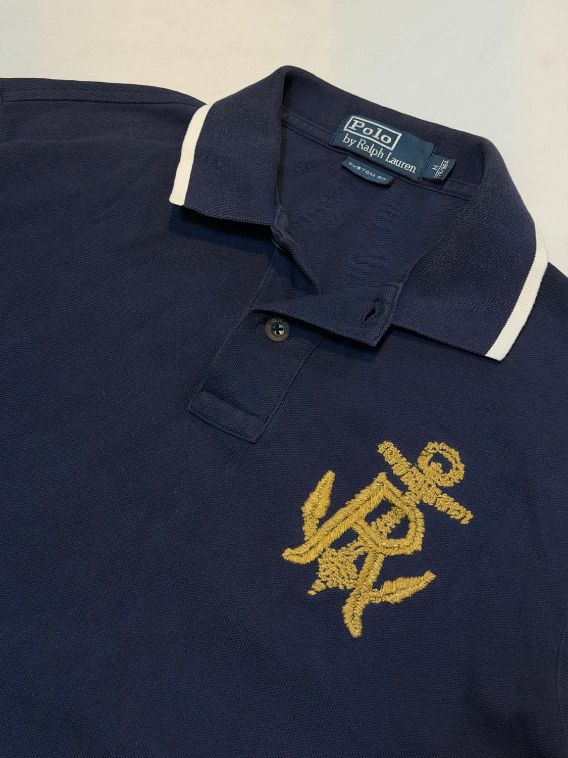 폴로 랄프로렌 닻 자수 반팔 카라티 네이비 상품이미지2