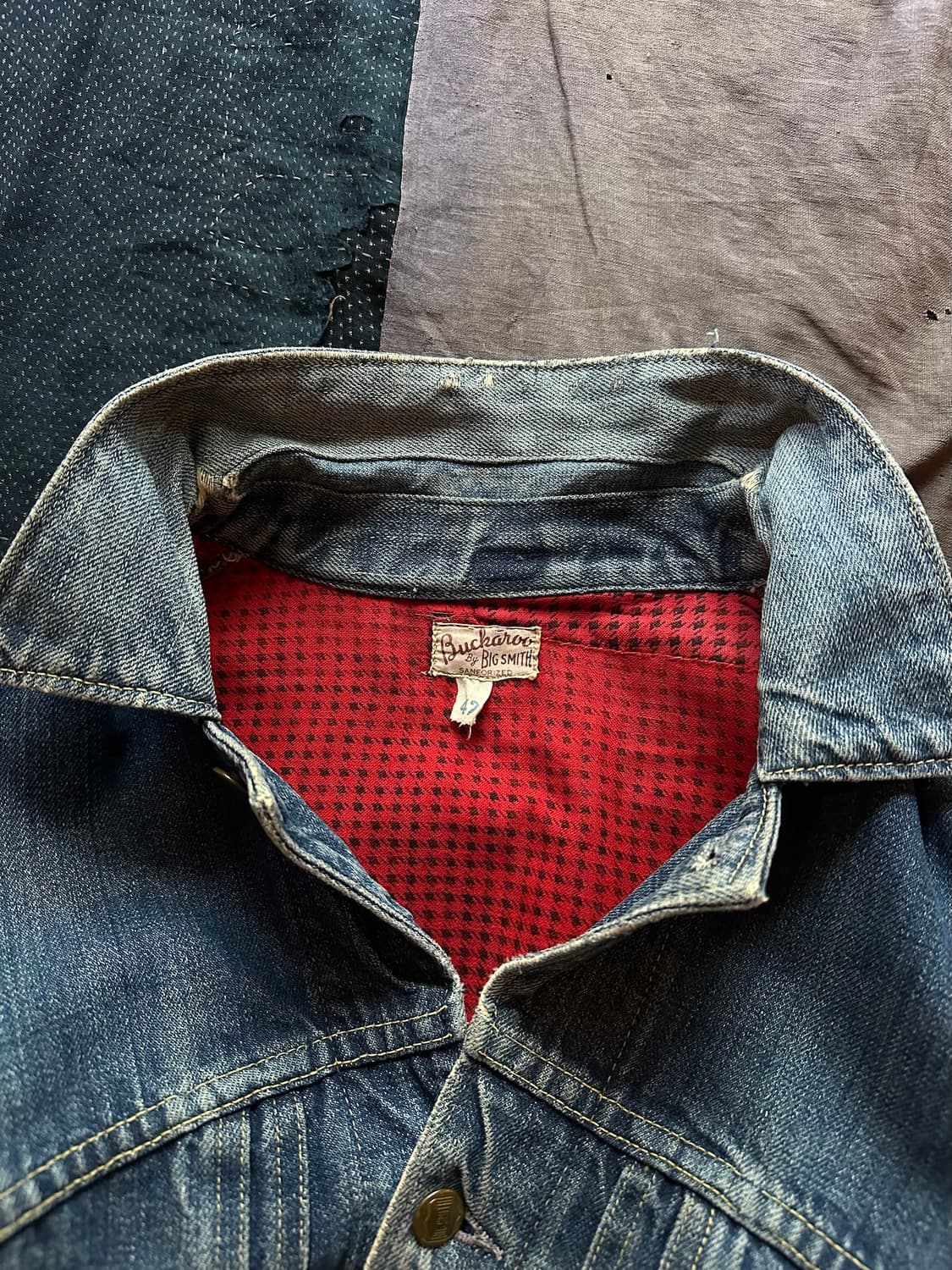 50s USA VTG Big Smith 2nd Denim Jacket 상품이미지10